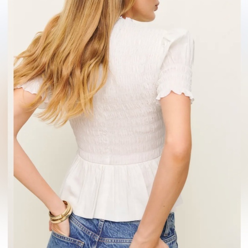 🤍New Reformation Aggie Top White